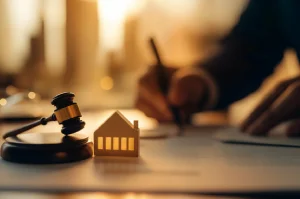 Business and real estate attorney handling property legal documents